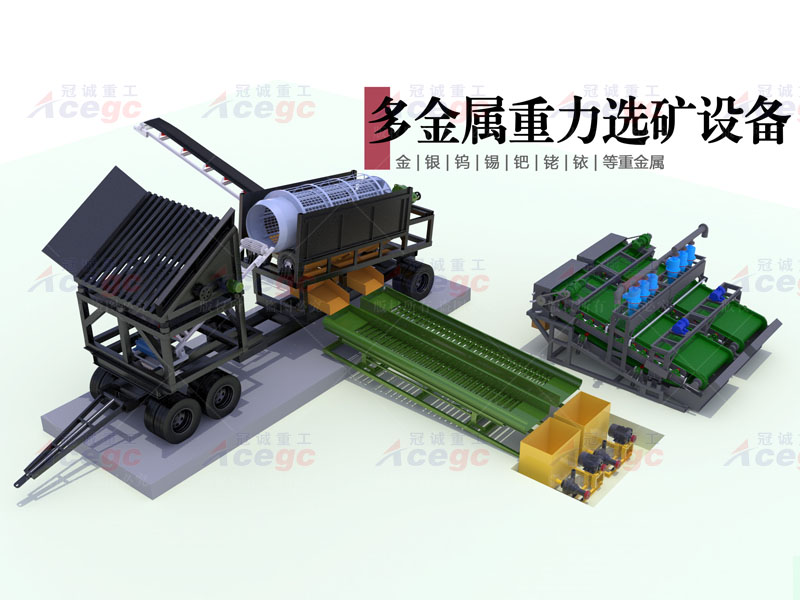 Mobile multi metal gravity beneficiation