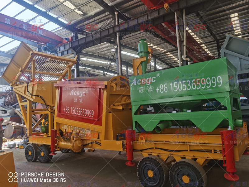 Mobile centrifugal beneficiation truck