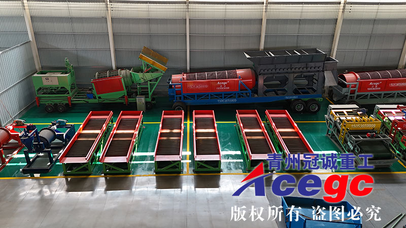  Portable trommel screen car