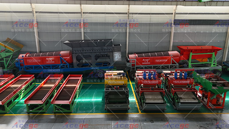  Portable trommel screen car